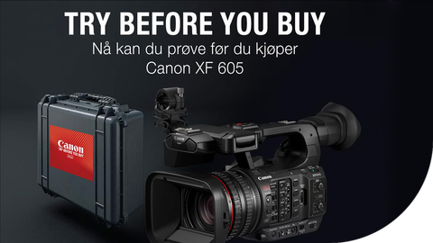 Prøv Canon XF605 før du kjøper